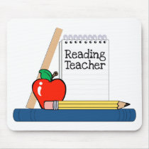 Reading Teacher (Notebook) mousepads by LushLaundry Reading Teacher (Notebook) mousepads