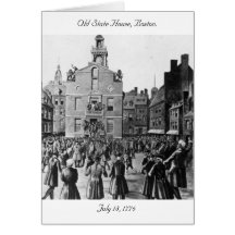 "Reading the Declaration of Independence" Greeting Cards