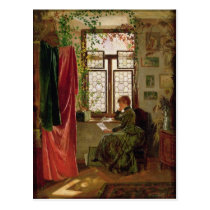 Reading the letter postcards