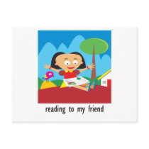 Reading To My Friend postcards