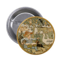 Reading to the Animals Pinback Button