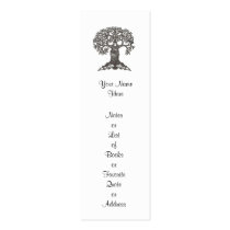 Reading Tree Mini Bookmark to Customize business cards
