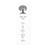 Reading Tree Mini Bookmark to Customize business cards