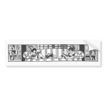 Reading with Dolly Bumper Stickers