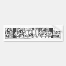 Reading with Dolly Bumper Stickers