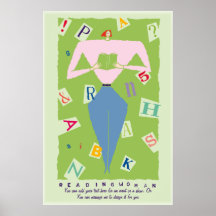 Reading Woman (add text) Poster