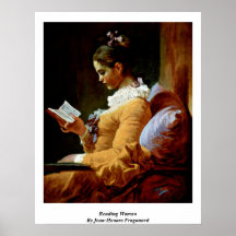 Reading Woman By Jean-Honore Fragonard Poster