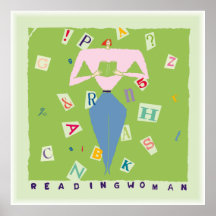 Reading Woman Poster