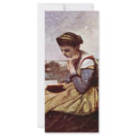 Reading Women By Corot Jean-Baptiste-Camille (Best Full Color Rack Card