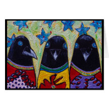 ready set crow! greeting card