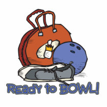 ready to bowl bowling design photo cut out