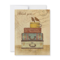 Ready To Fly Flat Thank You Card Personalized Announcement
