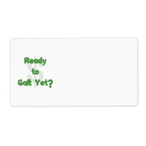 Ready To Galt Yet Personalized Shipping Label