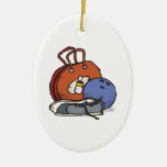 ready to go bowling equipment graphic ornaments