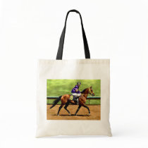 Ready to Run - Horse Painting Canvas Bag
