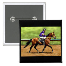 Ready to Run - Horse Painting Button