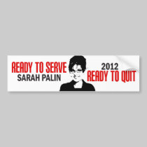 Ready to Serve Bumper Sticker bumper stickers