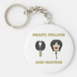 Ready Willing Ping Pong Keychains