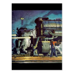 Readying the Train Post Card