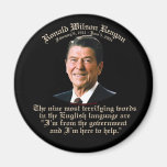 Reagan 9 Terrifying Words Magnets
