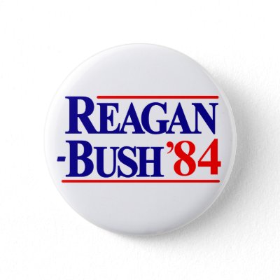 Reagan Bush 1984 Campaign Pin