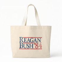 Reagan Bush 84 1984 vintage retro campaign Canvas Bag