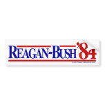 Reagan Bush 84 Bumper Sticker