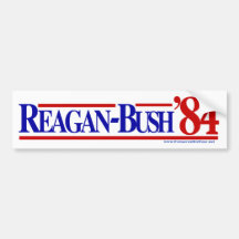 Reagan Bush 84 Bumper Sticker