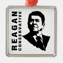 Reagan Conservative Christmas Tree Ornaments