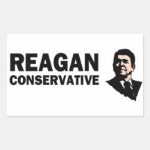 Reagan Conservative (Style 2) Rectangular Sticker