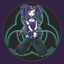 "Reagan" Cybergoth Radioactive Fairy Stickers stickers