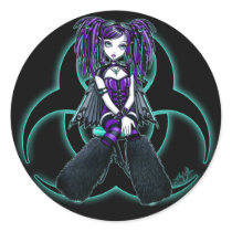 "Reagan" Cybergoth Radioactive Fairy Stickers