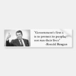 Reagan Governments First Duty Bumper Sticker