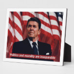 Reagan Morality Quote Plaque