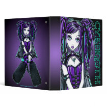 "Reagan" Purple Cybergoth Fairy Binder