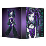 "Reagan" Purple Cybergoth Fairy Binder