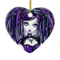 reagan, fairy, cybergoth, radioactive, gothic, aviatrix, faery, fae, faerie, industrial, myka, jelina, mika, falls, faeries, Ornament with custom graphic design