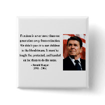Reagan Quote 2b Pinback Buttons
