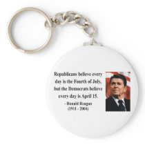 Reagan Quote 5b Key Chain