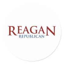 Reagan Republican Round Sticker