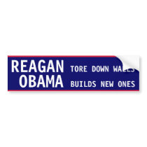 Reagan v Obama bumper stickers by OBumper Reagan v Obama bumper stickers