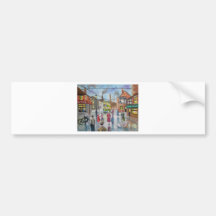Real Ales Pub oil painting Gordon Bruce Bumper Stickers