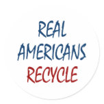 Real Americans Recycle Stickers