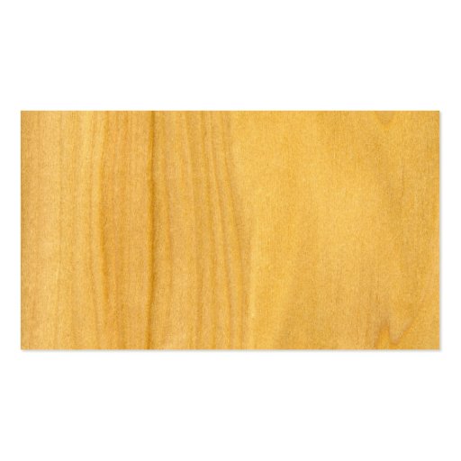 Real Aspen Veneer Woodgrain Business Card (back side)