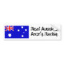 Real Aussies Aren't Racist Bumper Sticker