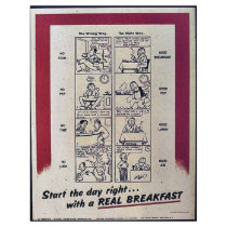 Real Breakfast flyers by ww2posters Real Breakfast flyers