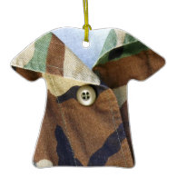 Real Camouflage Shirt Ornament