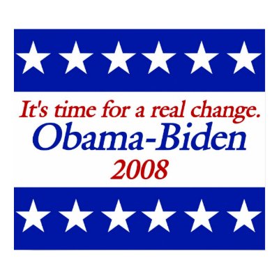 Real Change Obama Biden Posters by naturetees