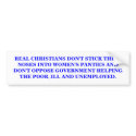 REAL CHRISTIANS bumper stickers by maximus7 REAL CHRISTIANS bumper stickers