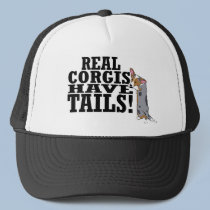 Real Corgis Have Tails hats by MenagerieMayhem Real Corgis Have Tails hats